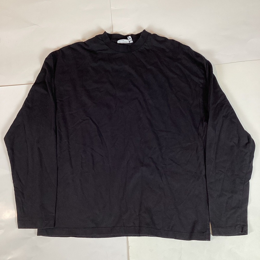 Asos Mens T Shirt Size XS XSmall Long Sleeve Graphic Print Mock Neck Soft